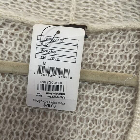 FREE PEOPLE ANTHROPOLOGIE KNIT CARDIGAN KNIT‎ SWEATER SIZE M - Picture 3 of 5